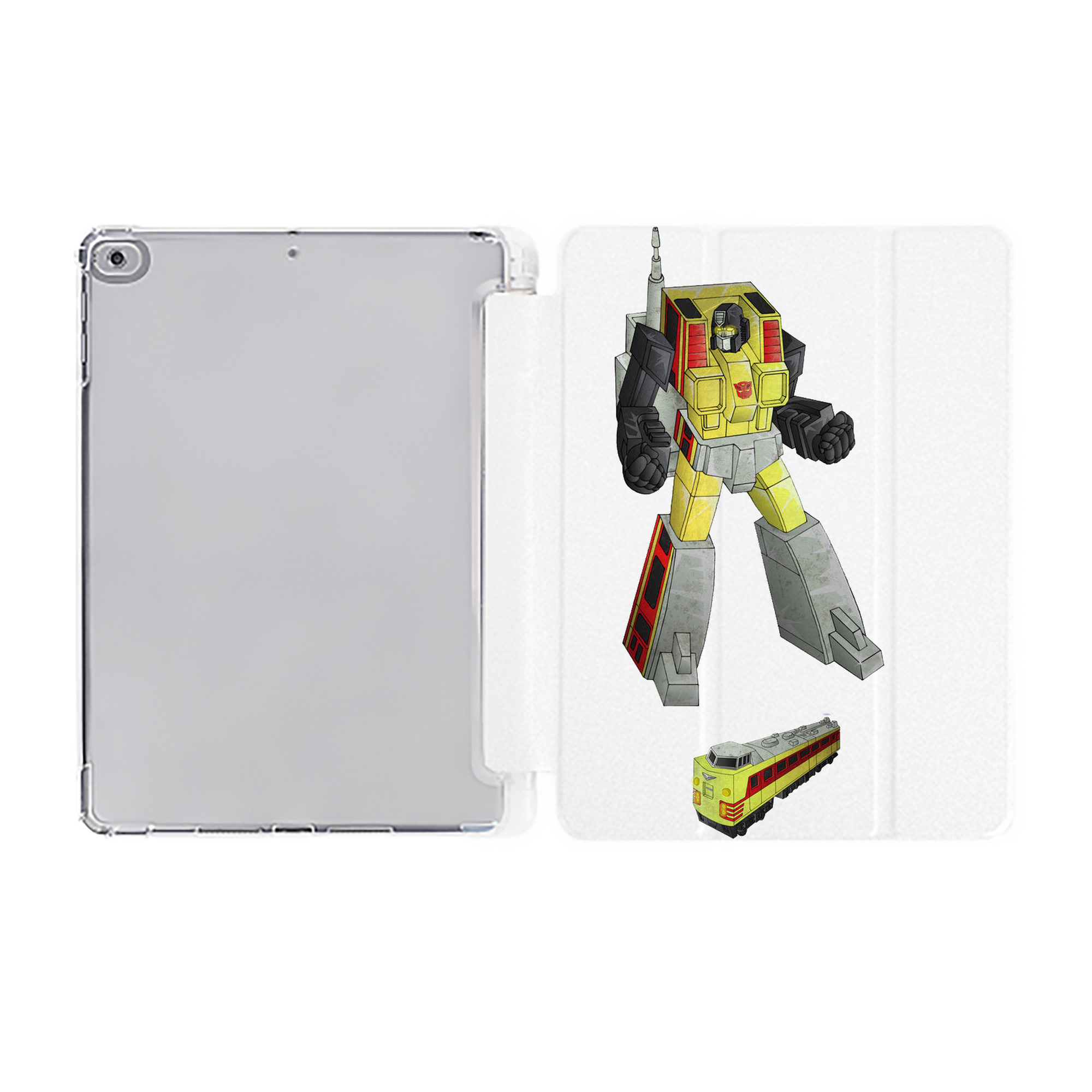 （画像用）  IPad ケース ペン収納付き 三つ折りスタンド PUレザー×シリコン 対応機種9.5/10.5/10.9インチ